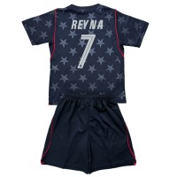 Stroje piłkarskie Stany Zjednoczone Giovanni Reyna #7 Koszulka Wyjazdowej dla dzieci MŚ 2026 Krótki Rękaw (+ szorty)